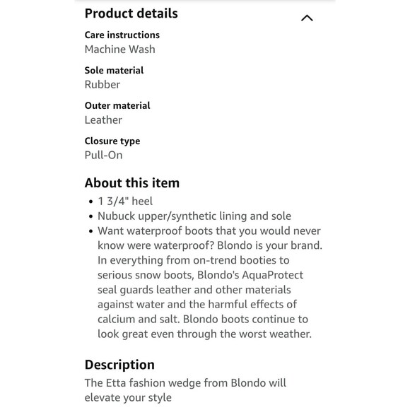 Blondo Womens Etta Fallen Rock Nubuck Waterproof Wedge Pump US 10 Pull-On - Picture 2 of 11